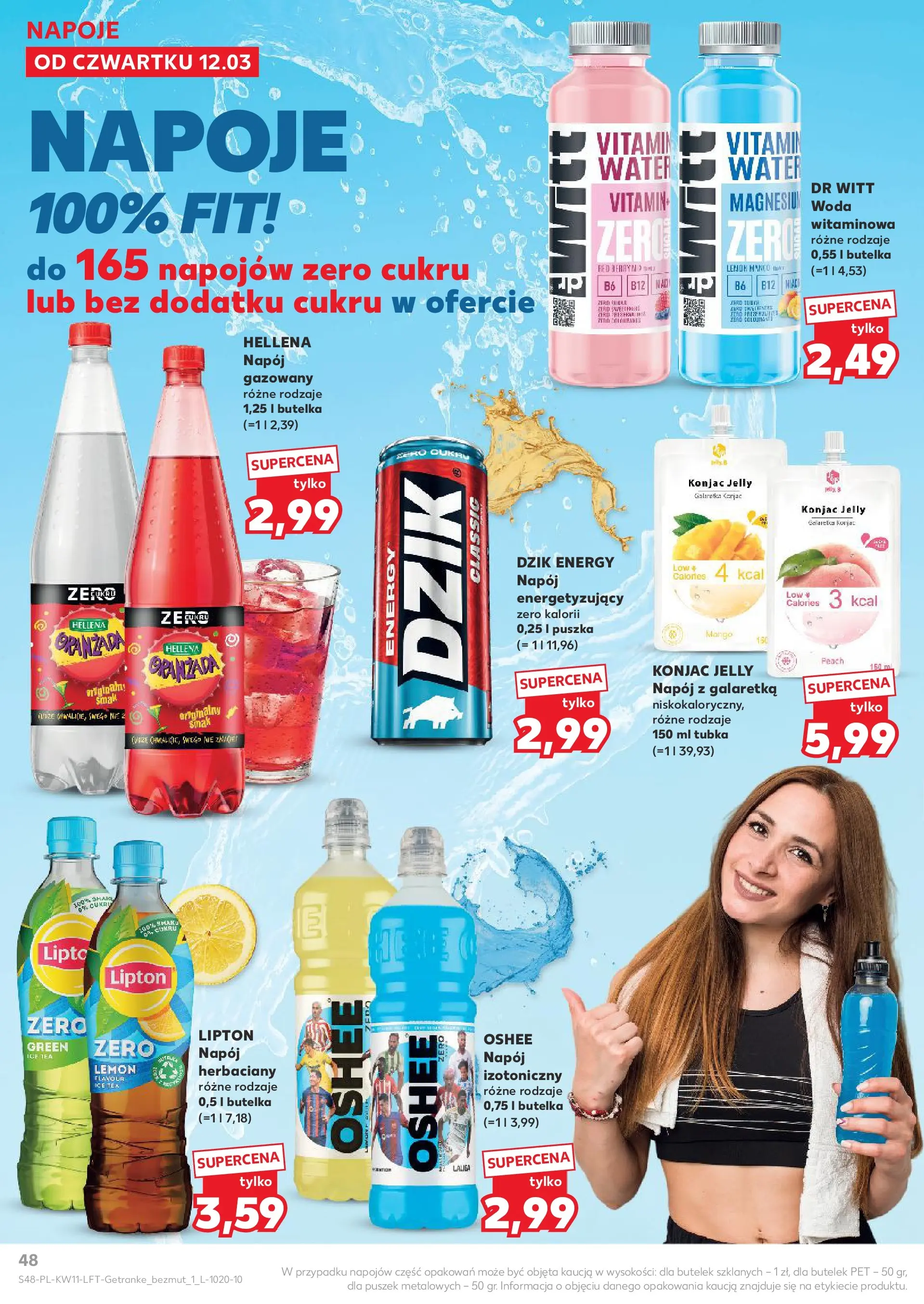 Kaufland gazetka od 12.03.2026 - od jutra PDF | Strona: 48 | Produkty: Mango, Galaretka, Ice Tea, Napoje