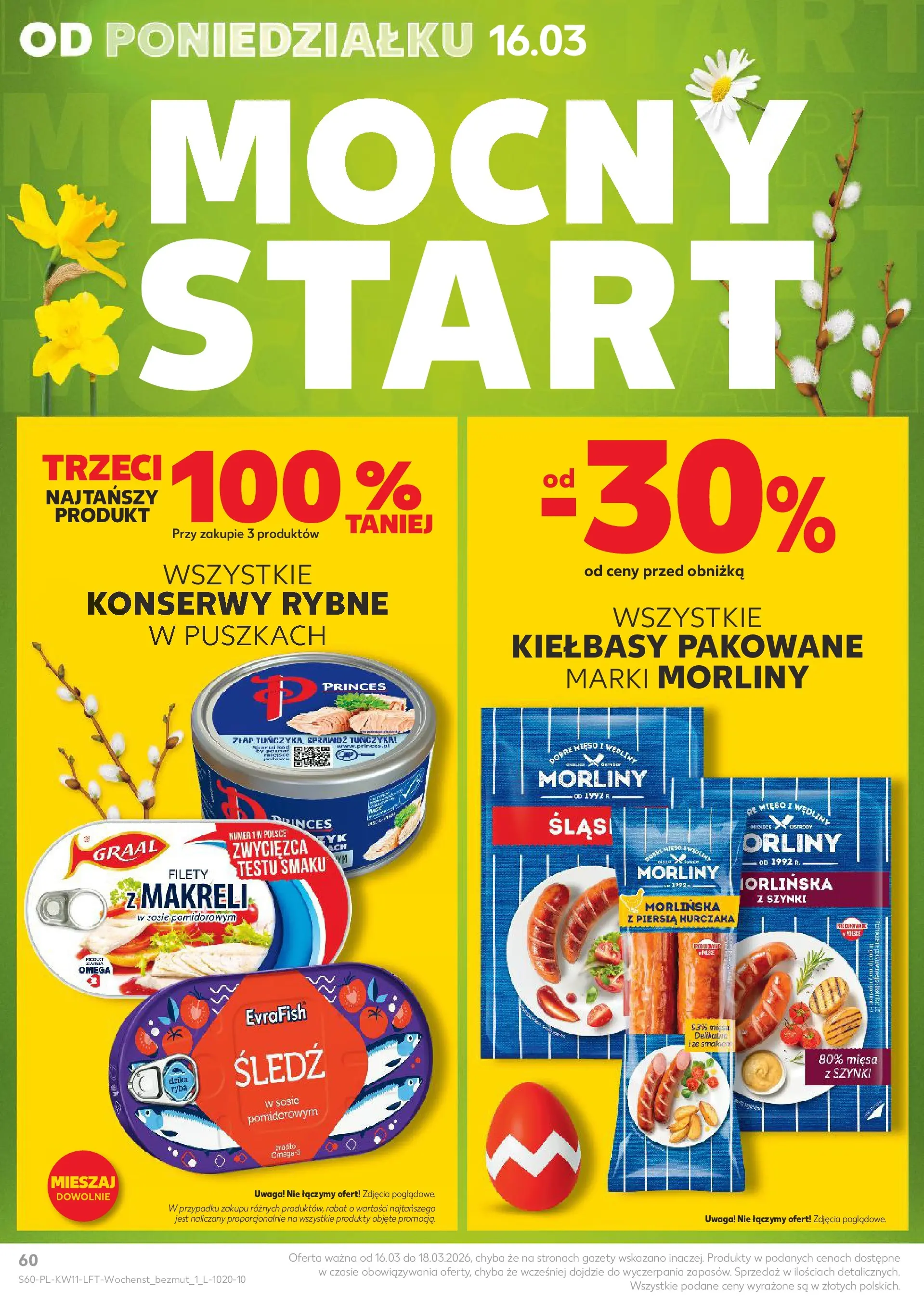 Kaufland gazetka od 12.03.2026 - od jutra PDF | Strona: 60 | Produkty: Śledź, Mięso, Wędliny, Ryba