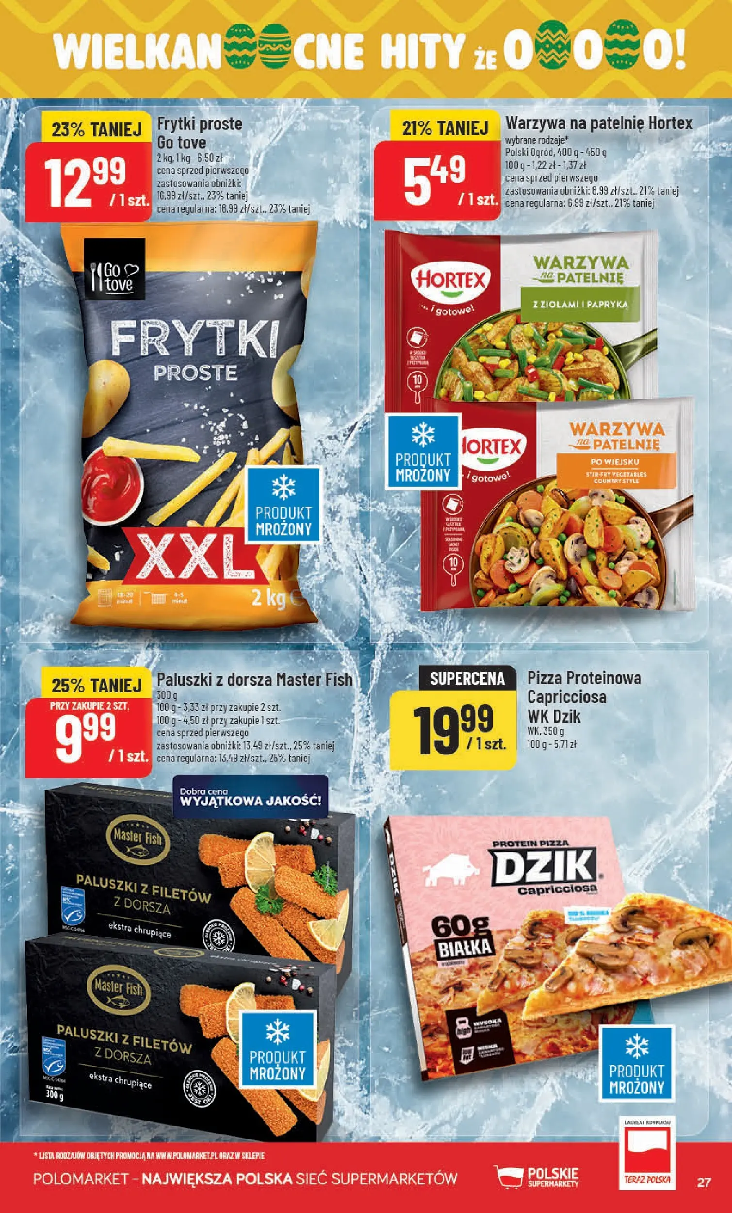 Nowa POLOmarket gazetka od jutra 11.03.2026 (PDF) | Strona: 27 | Produkty: Papryka, Patelnie, Paluszki, Pizza