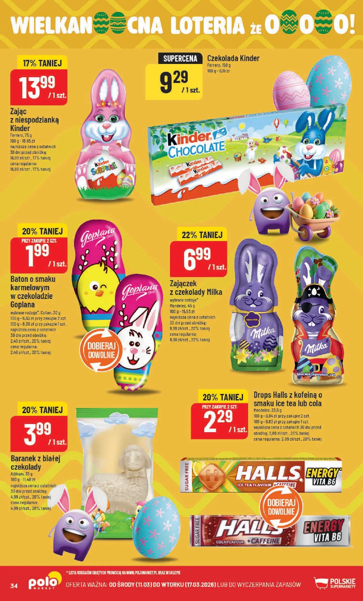 Nowa POLOmarket gazetka od jutra 11.03.2026 (PDF) | Strona: 34 | Produkty: Ice Tea, Czekolady milka, Milka, Czekolada