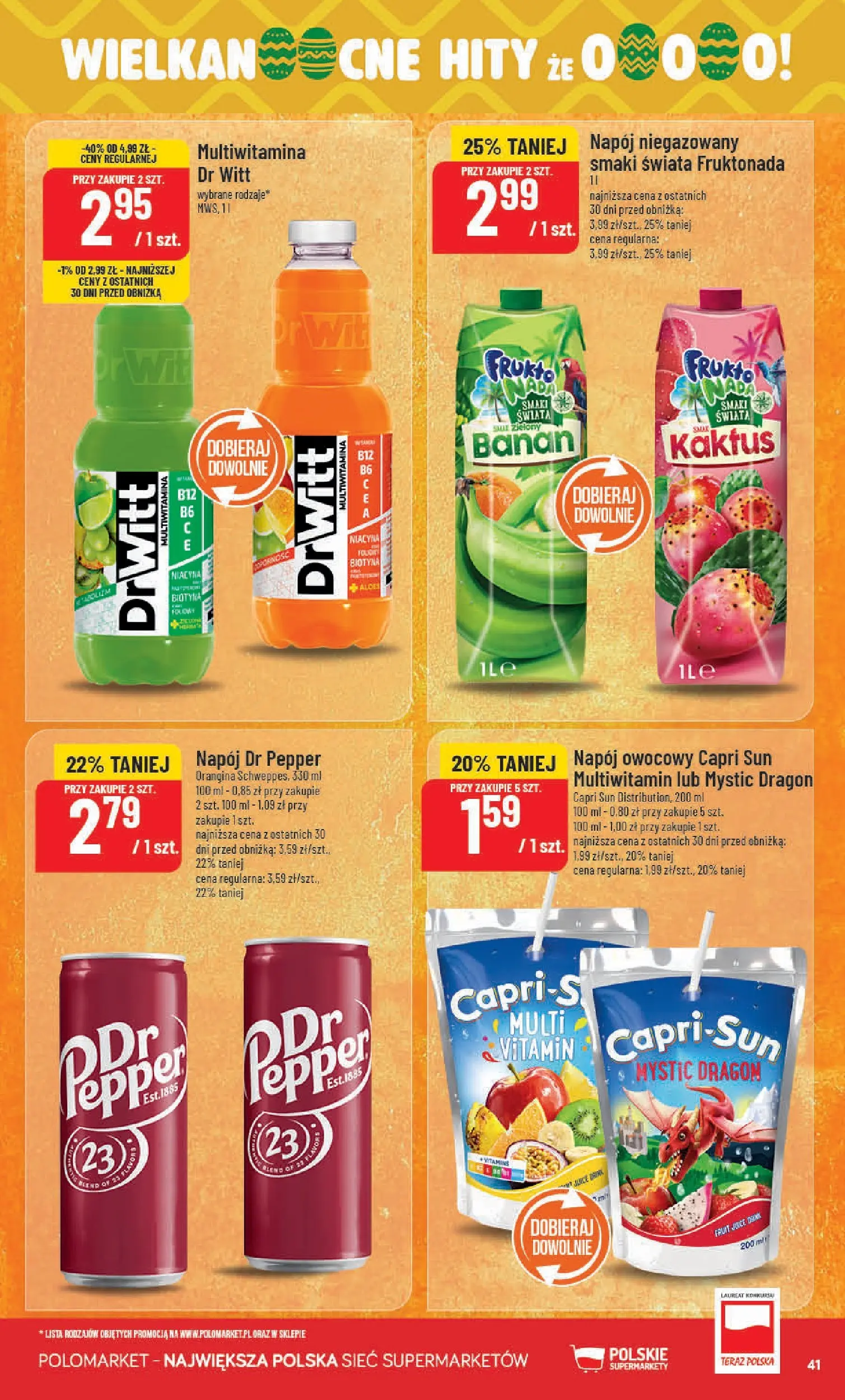 Nowa POLOmarket gazetka od jutra 11.03.2026 (PDF) | Strona: 41 | Produkty: Banan