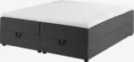 JYSK JYSK Континентално легло 160x200 см HOLDA STORAGE сиво твърд - до 18-03-26
