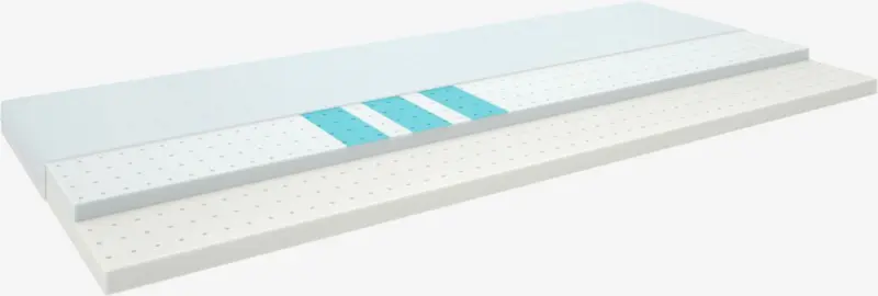 JYSK Топ матрак 160x200 см WELLPUR BOKSELVI бял