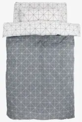 JYSK Спално бельо с чаршаф ATLA 140x200 сиво