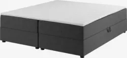 JYSK Континентално легло 160x200 см SKOLLA STORAGE сиво твърд