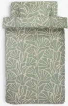 JYSK JYSK Спално бельо с чаршаф ELINE 140Х200 зелено - до 18-03-26