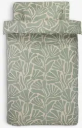 JYSK Спално бельо с чаршаф ELINE 140Х200 зелено