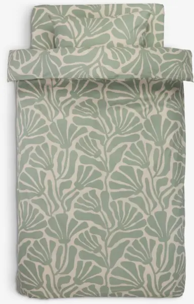 JYSK Спално бельо с чаршаф ELINE 140Х200 зелено