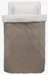 JYSK Спално бельо с чаршаф BIANA 140x200 цвят пясък