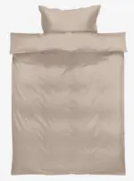 JYSK JYSK Спално бельо INGEBORG сатен 140x200 цвят пясък - до 18-03-26