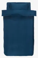 JYSK Спално бельо с чаршаф SANNA 140x200 тъмносиньо