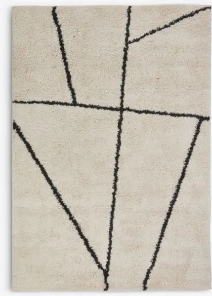 JYSK Килим ODON 135x190 цвят крем