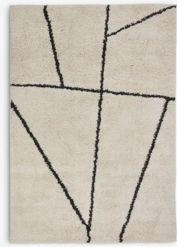 JYSK Килим ODON 135x190 цвят крем