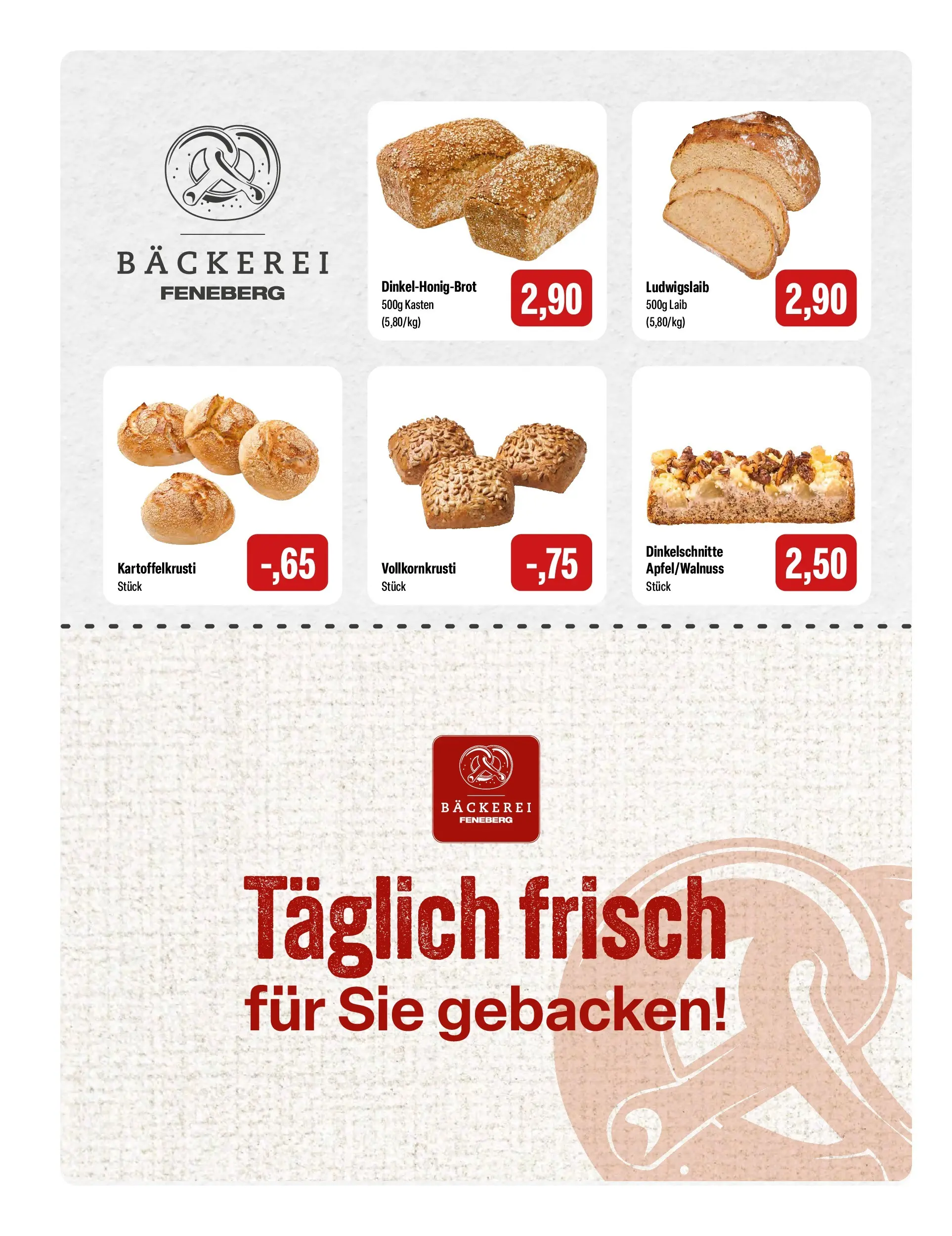 Feneberg Aktuelle Angebote (ab 18.03.2026) zum Blättern | Seite: 4 | Produkte: Bäckerei