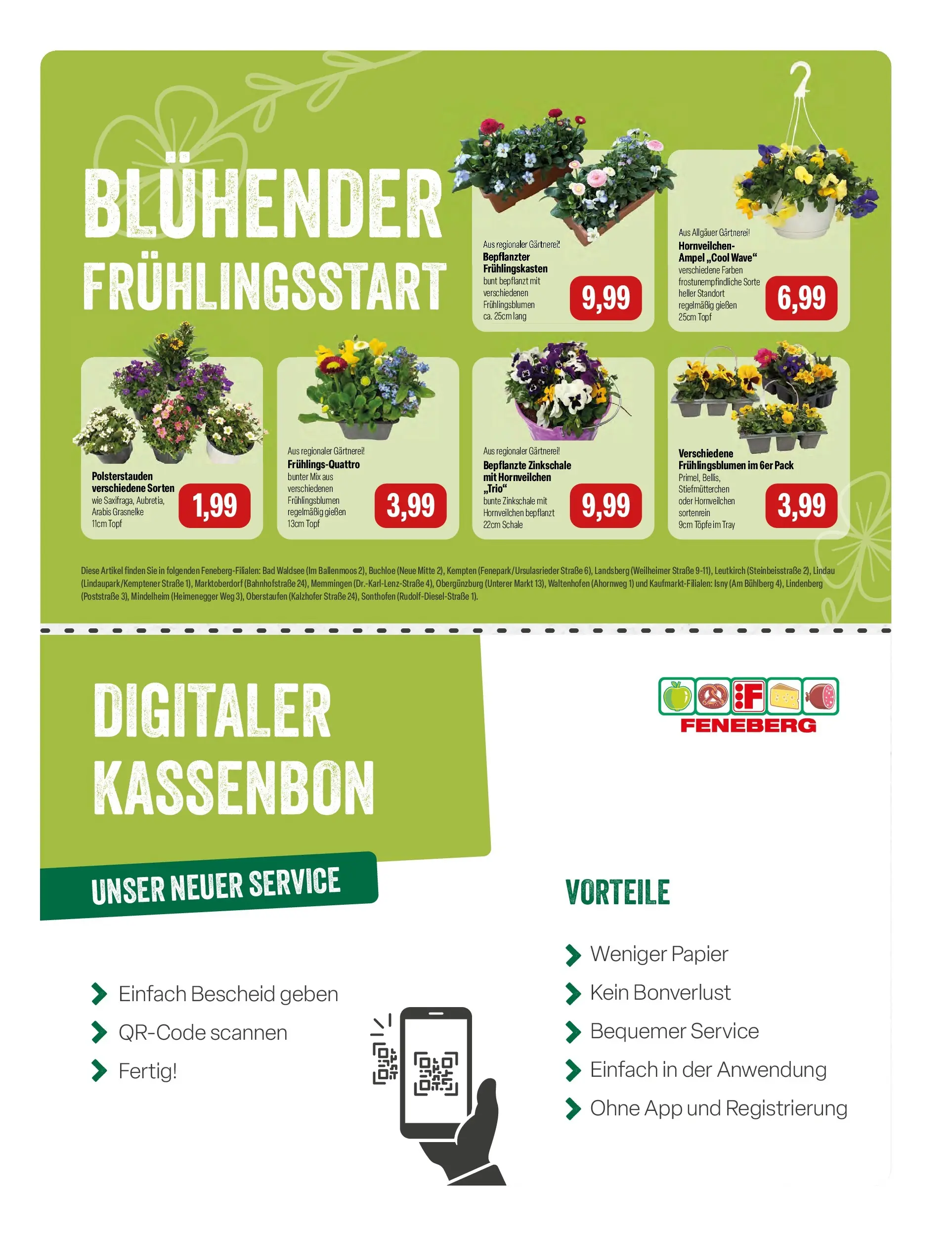 Feneberg Aktuelle Angebote (ab 18.03.2026) zum Blättern | Seite: 9 | Produkte: Stiefmutterchen, Bad