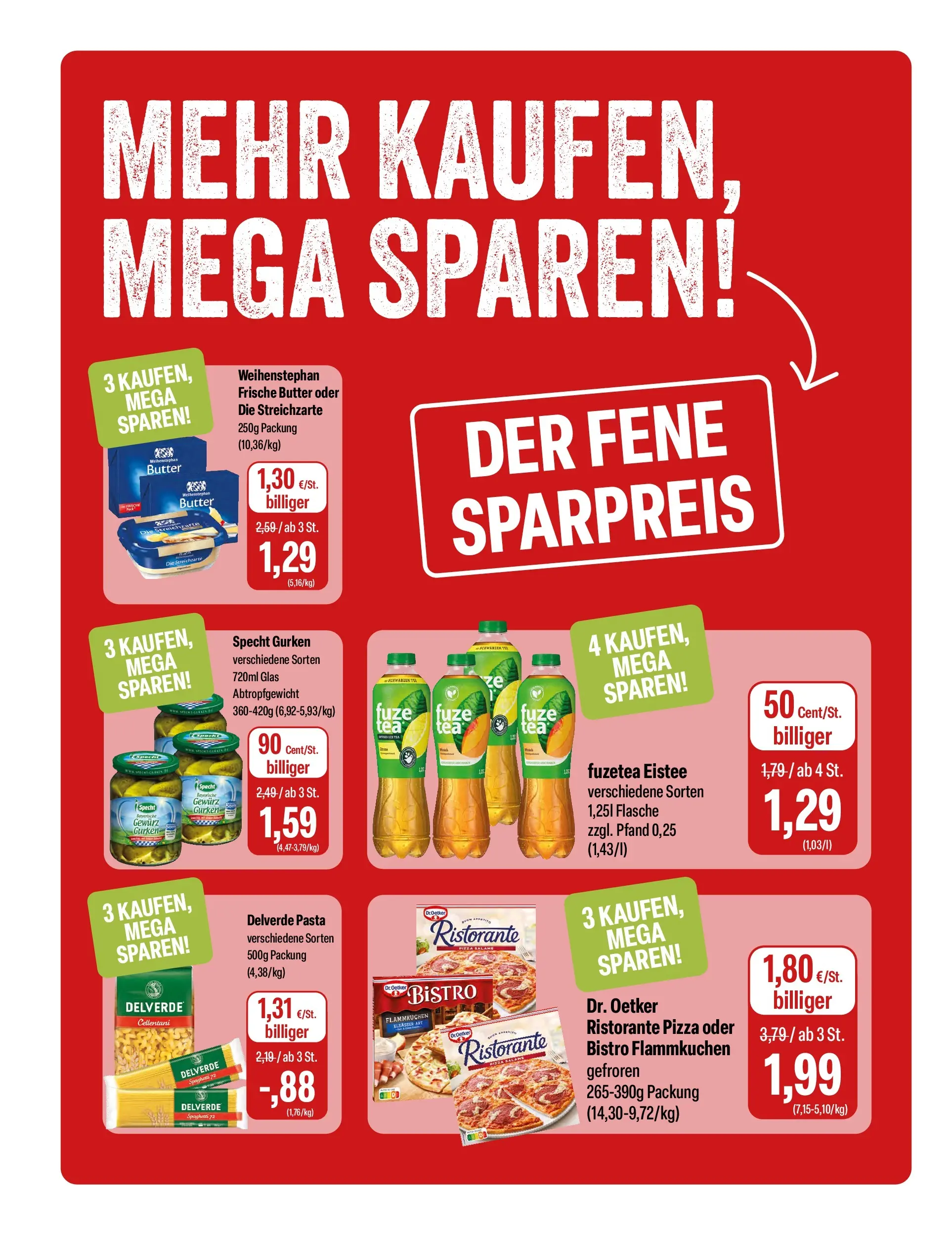 Feneberg Aktuelle Angebote (ab 18.03.2026) zum Blättern | Seite: 10 | Produkte: Ristorante, Pasta, Pizza, Gurken