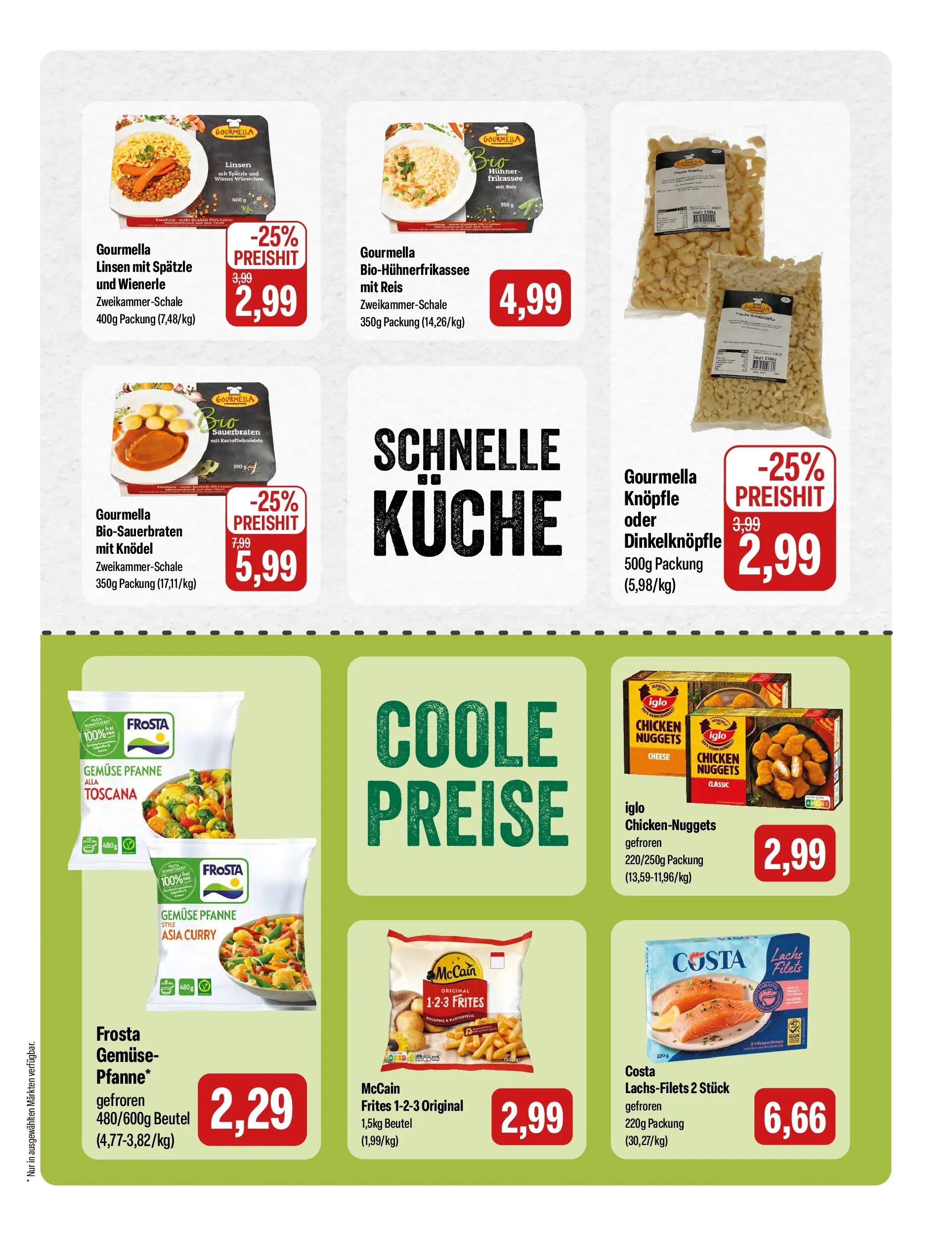 Feneberg Aktuelle Angebote (ab 18.03.2026) zum Blättern | Seite: 13 | Produkte: Wiener wurstchen, McCain, Frosta, Lachs