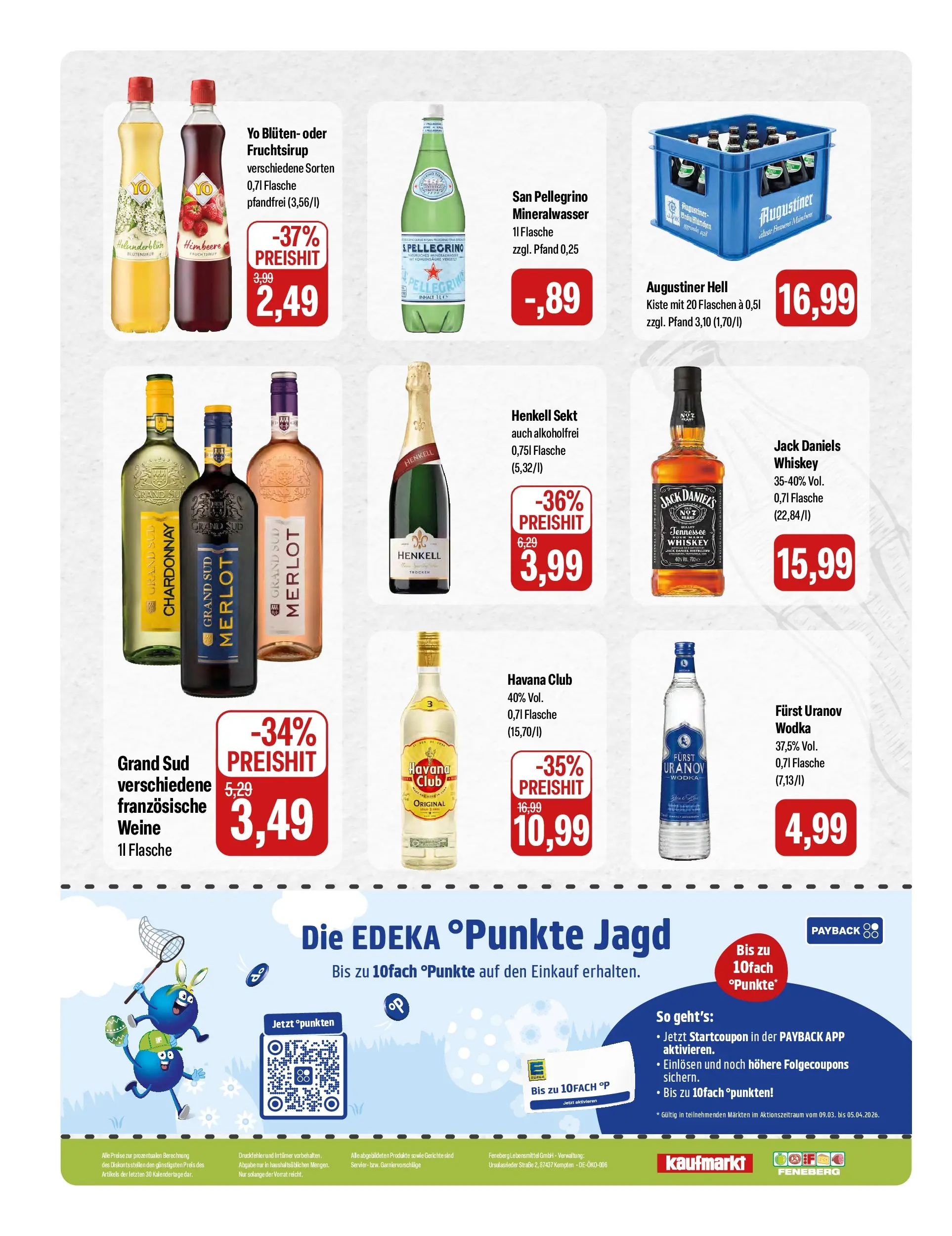 Feneberg Aktuelle Angebote (ab 18.03.2026) zum Blättern | Seite: 16 | Produkte: Havana club, Grand sud, Himbeere, Wodka
