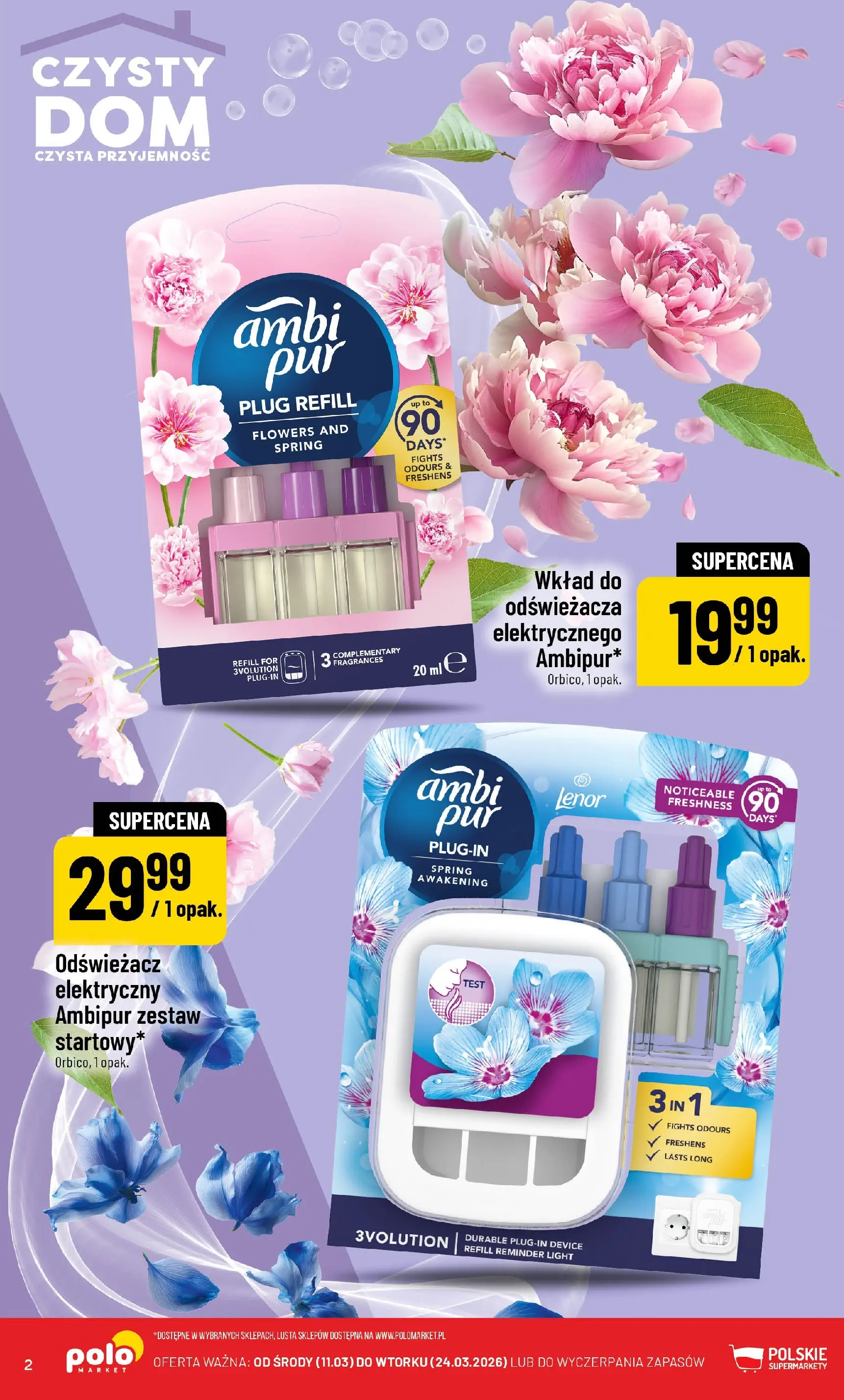 Nowa POLOmarket gazetka od jutra 11.03.2026 (PDF) | Strona: 2 | Produkty: Odświeżacz