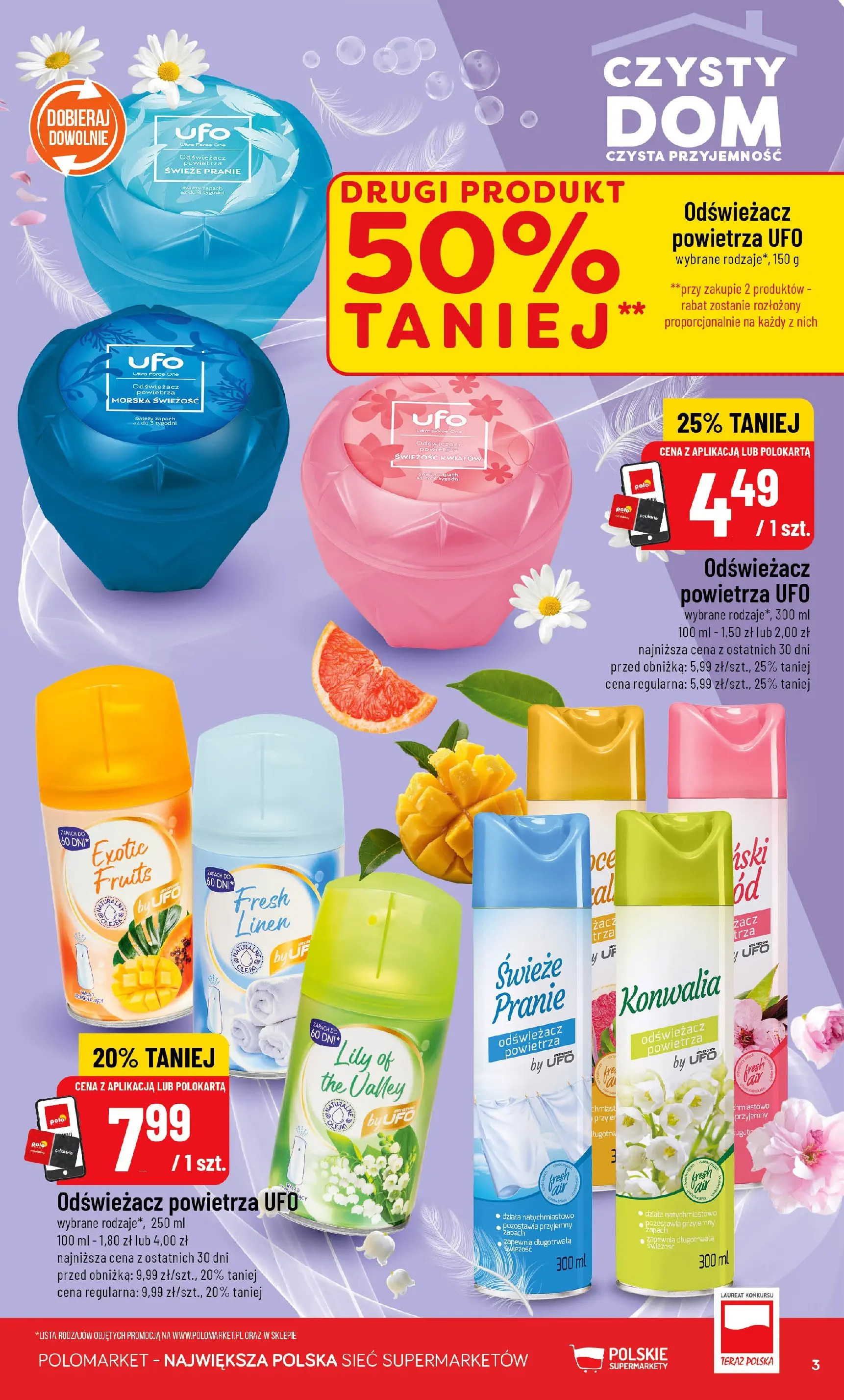 Nowa POLOmarket gazetka od jutra 11.03.2026 (PDF) | Strona: 3 | Produkty: Odświeżacz, Odświeżacz powietrza, Zapach