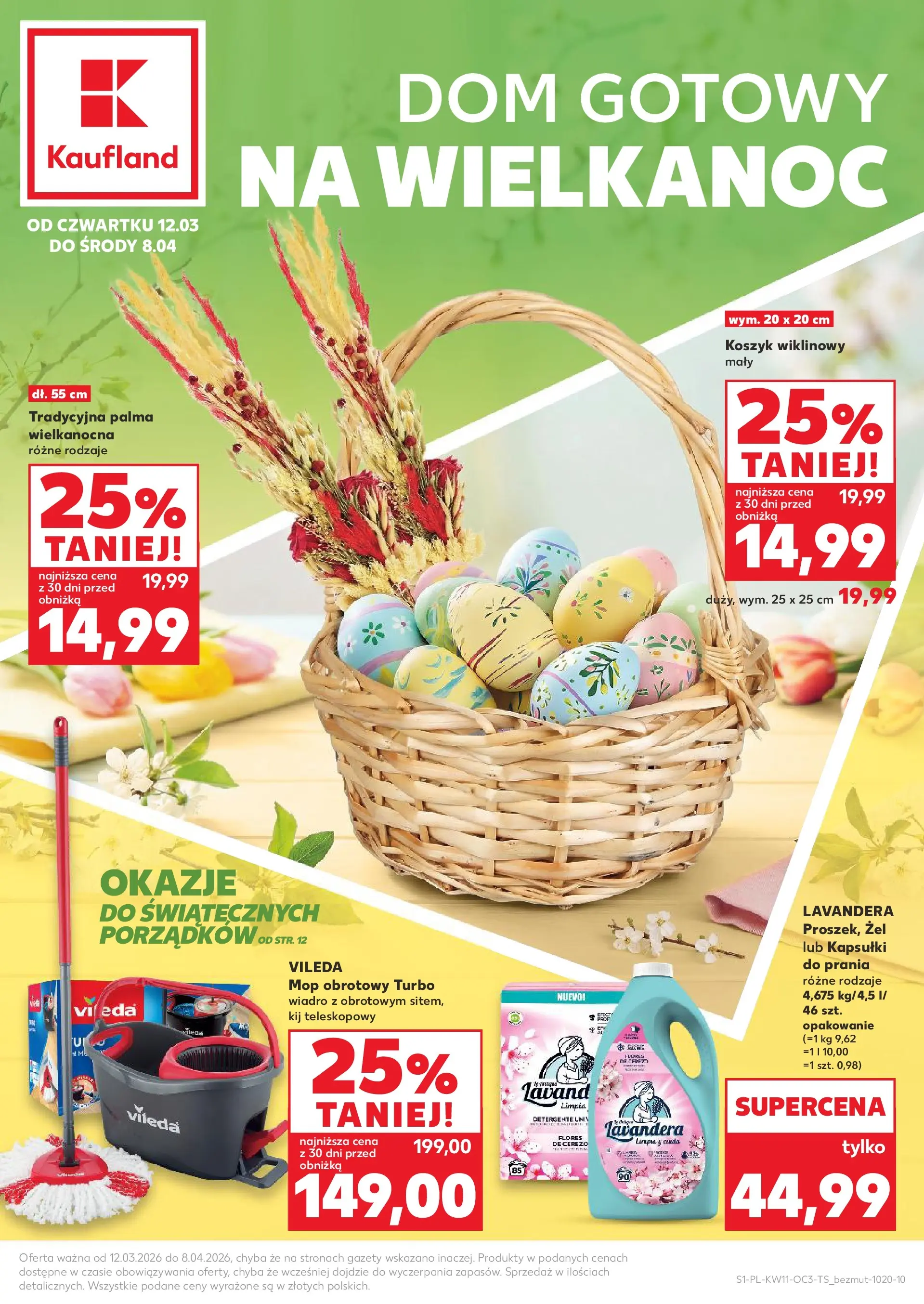 Kaufland gazetka - Dom na Wielkanoc od 12.03.2026 - od jutra PDF | Strona: 1