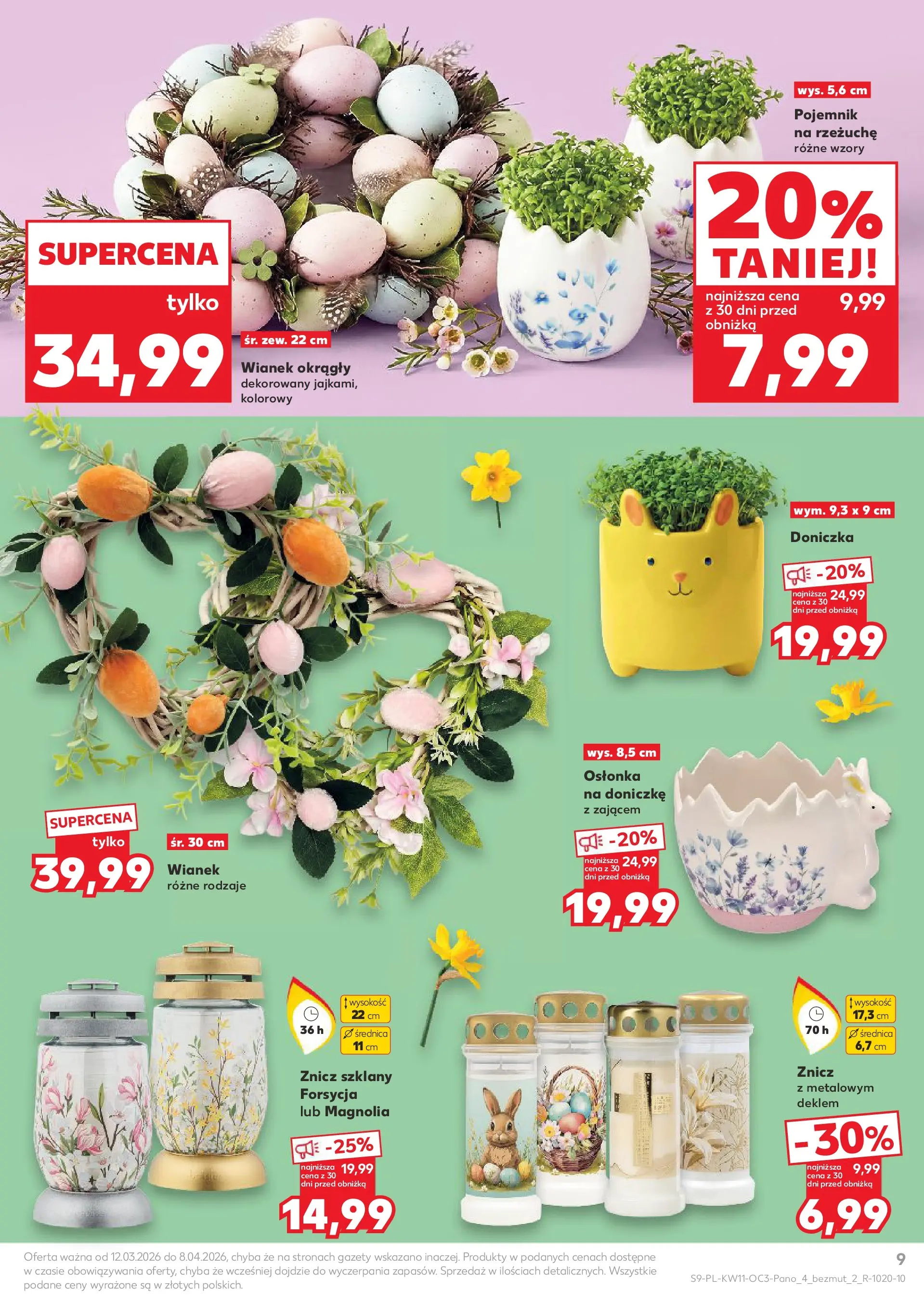 Kaufland gazetka - Dom na Wielkanoc od 12.03.2026 - od jutra PDF | Strona: 9