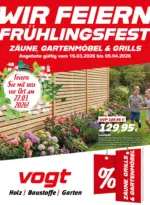 Alfred Vogt GmbH & Co. KG Holzland Vogt - Wir feiern Fr&uuml;hlingsfest - bis 25.03.2026