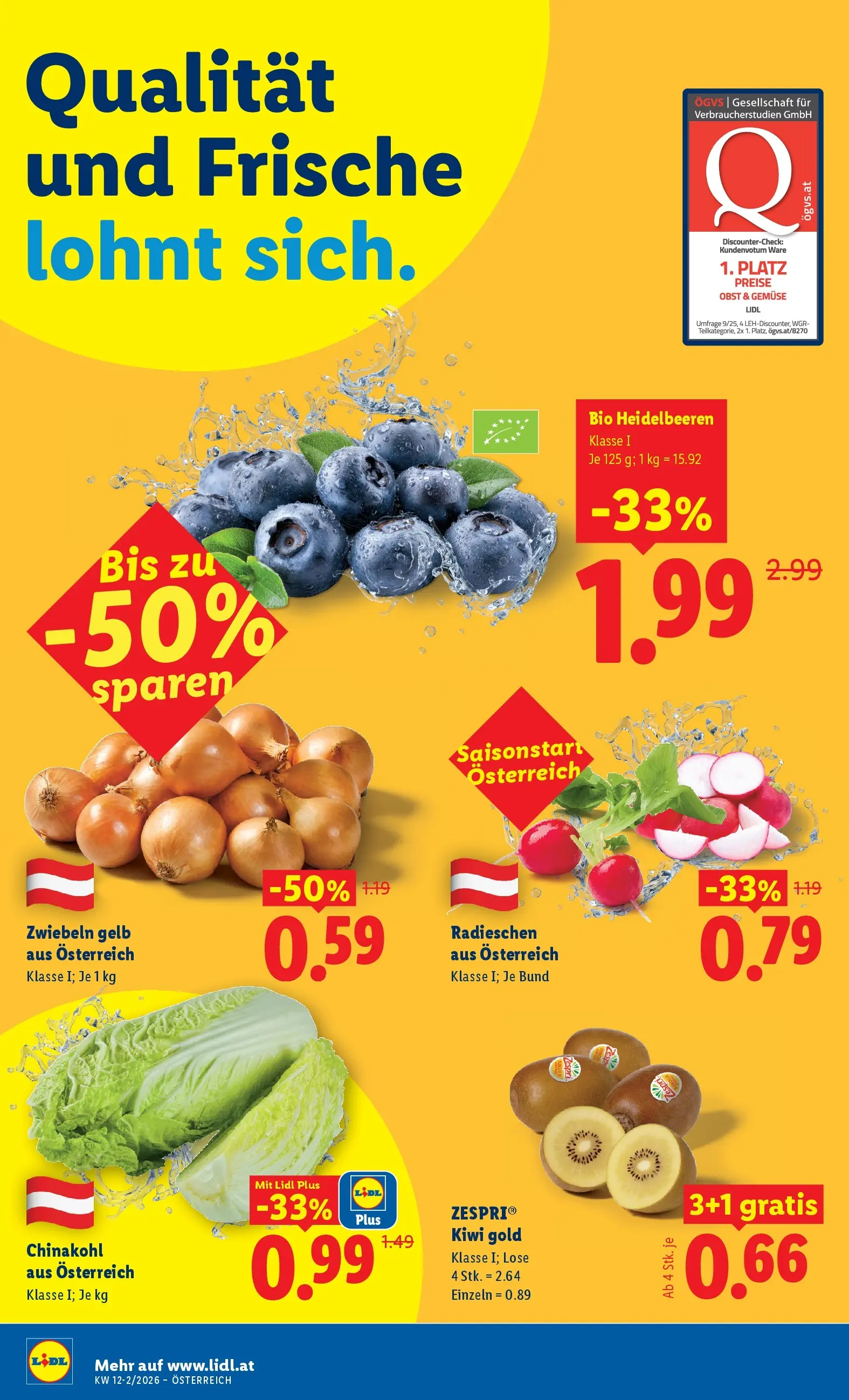 Lidl - Lidl ab 18.03.2026 - Angebote ab donnerstag | Seite: 6 | Produkte: Kiwi, Zwiebeln, Gemüse, Obst