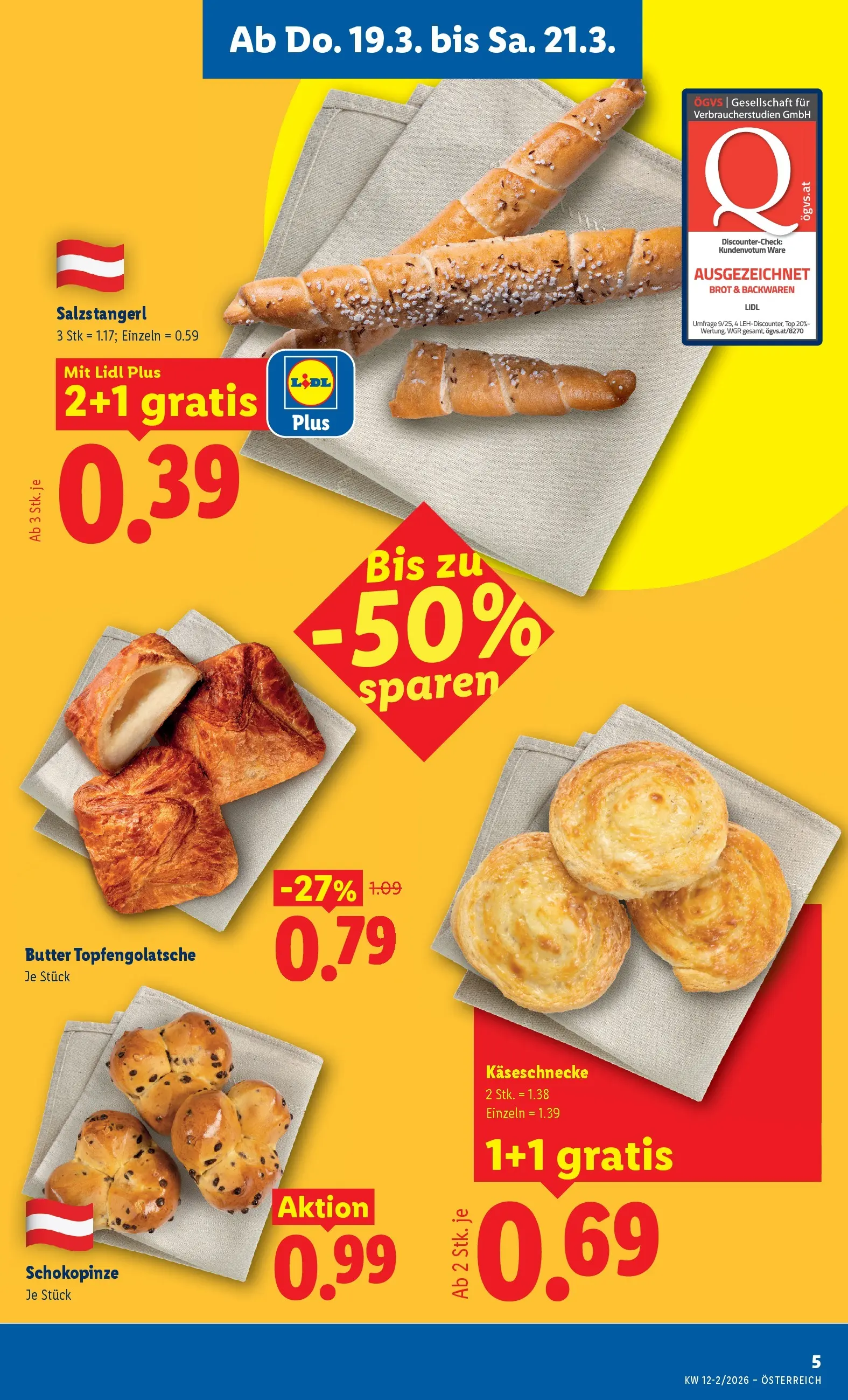 Lidl - Lidl ab 18.03.2026 - Angebote ab donnerstag | Seite: 7 | Produkte: Butter, Brot