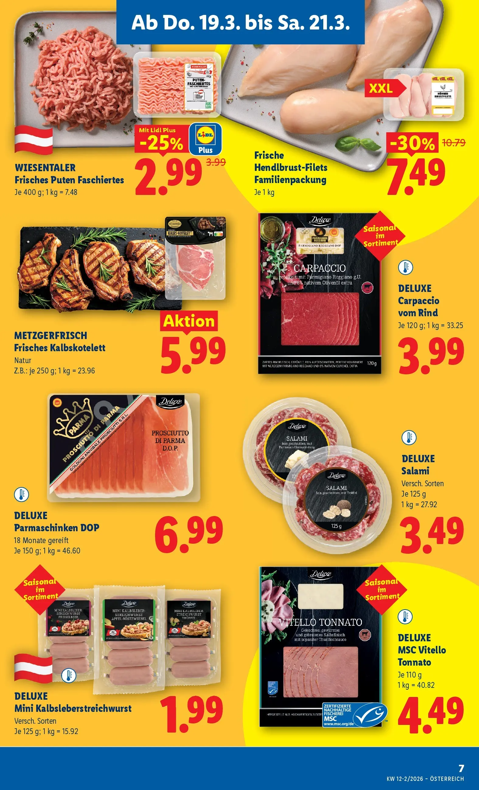 Lidl - Lidl ab 18.03.2026 - Angebote ab donnerstag | Seite: 9 | Produkte: Salami