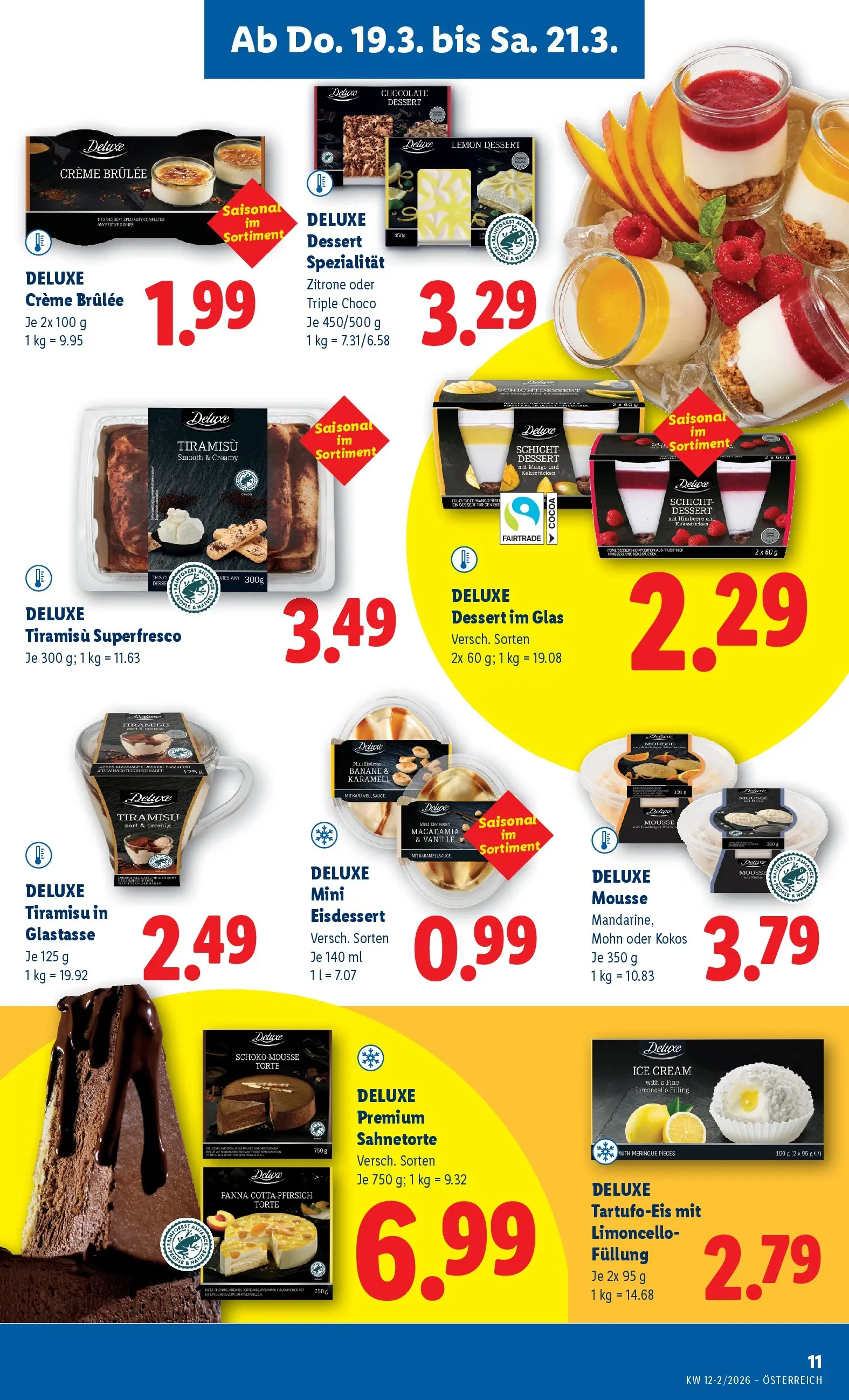 Lidl - Lidl ab 18.03.2026 - Angebote ab donnerstag | Seite: 13 | Produkte: Zitrone, Himbeere, Creme