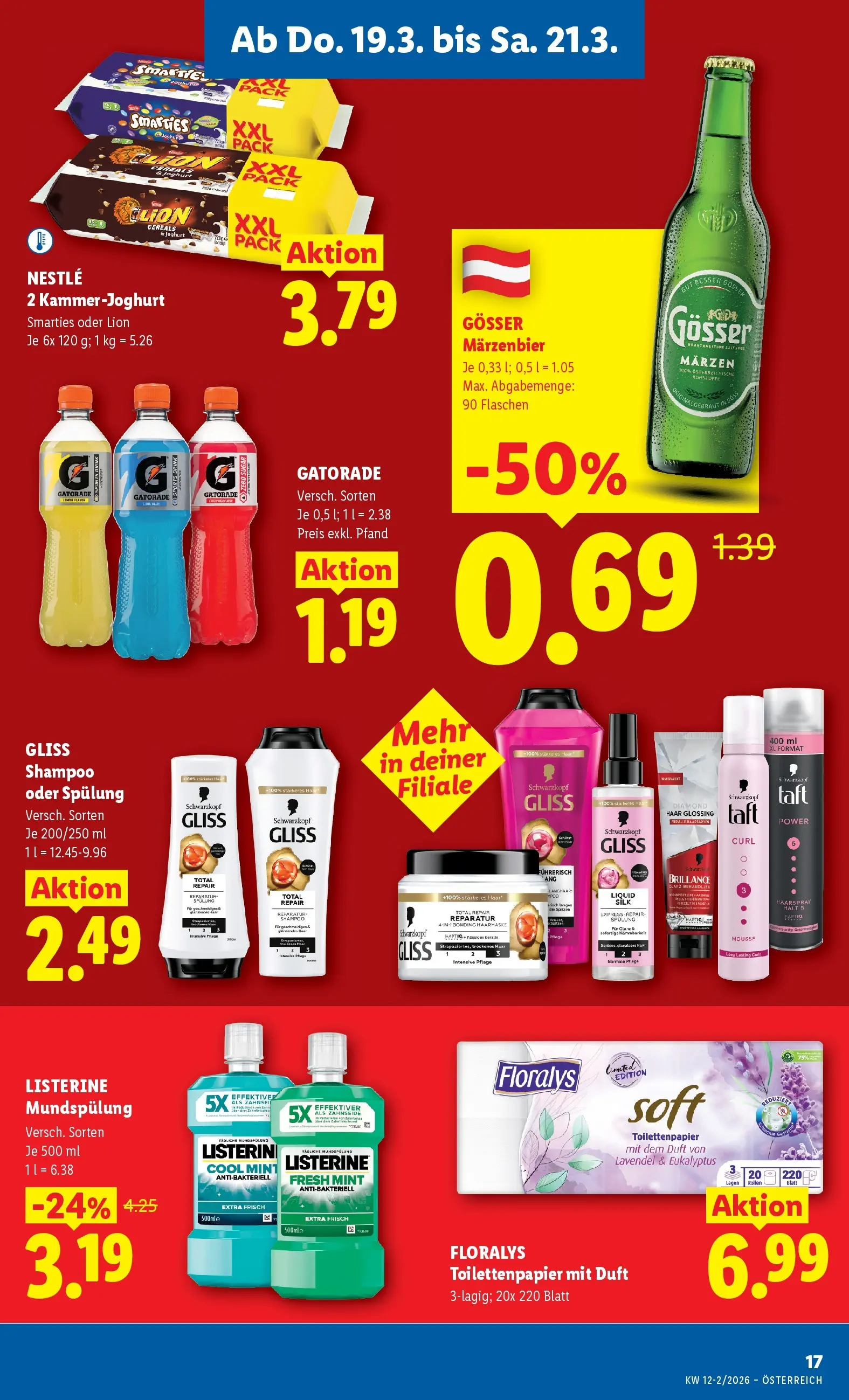 Lidl - Lidl ab 18.03.2026 - Angebote ab donnerstag | Seite: 19 | Produkte: Duft, Shampoo, Spülung, Haarspray