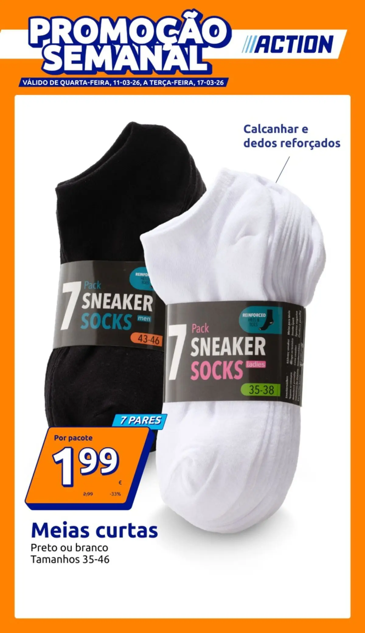 Action folheto » de 11/03/2026 - 17/03/2026 | Página: 1 | Produtos: Tinta, Meias