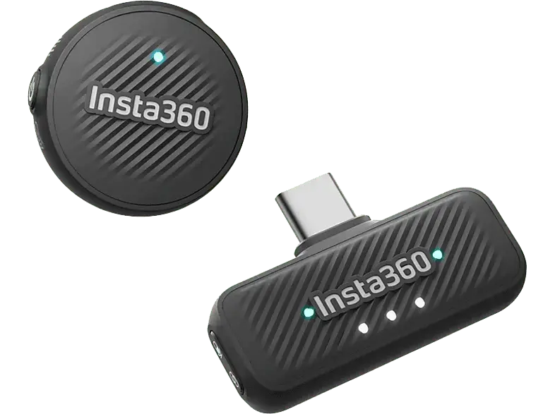 Insta 360 Mic Air (1 TX + 1 RX), Schwarz; Mikrofon