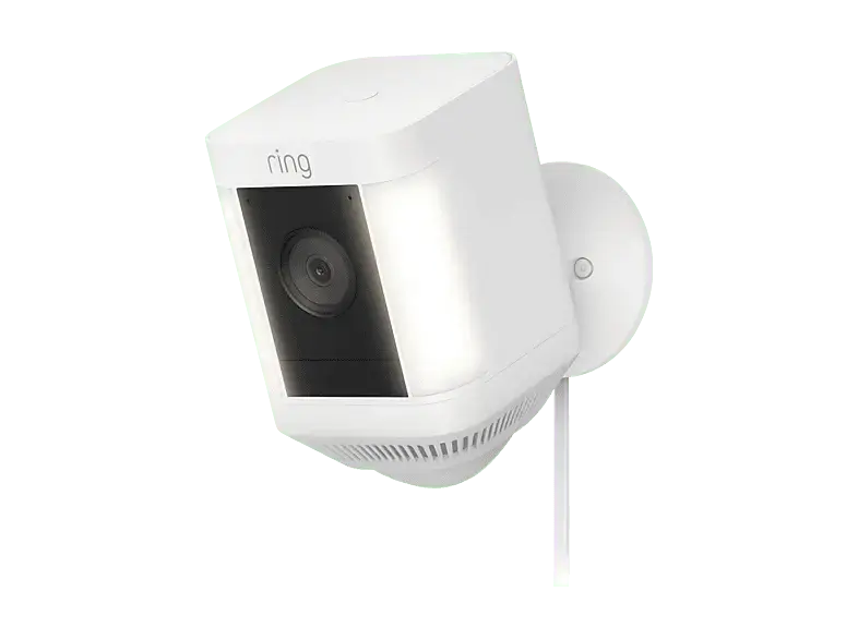 ring Spotlight Cam Plus, &Uuml;berwachungskamera (Anzahl Kameras: 1, f&uuml;r Au&szlig;en, Nachtsichtfunktion, HD, Wei&szlig;)