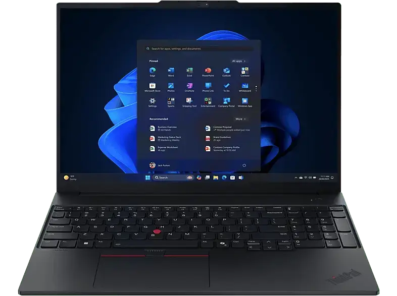 LENOVO ThinkPad E16 Gen 3 Notebook for Business, 16 Zoll, WUXGA, Intel&reg; Core&trade; Ultra 5 Prozessor 225U, 16 GB, 512 GB, Windows 11 Pro, Core&trade; Onboard Graphics