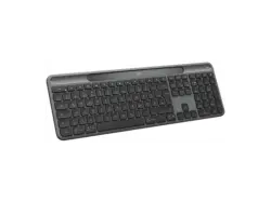 LOGITECH Signature Slim Solar+ K980, Kabellose Tastatur, l&auml;dt mit Solar- und Kunstlicht, Easy-Switch, Ziffernblock, Bluetooth, DEU (Qwertz)