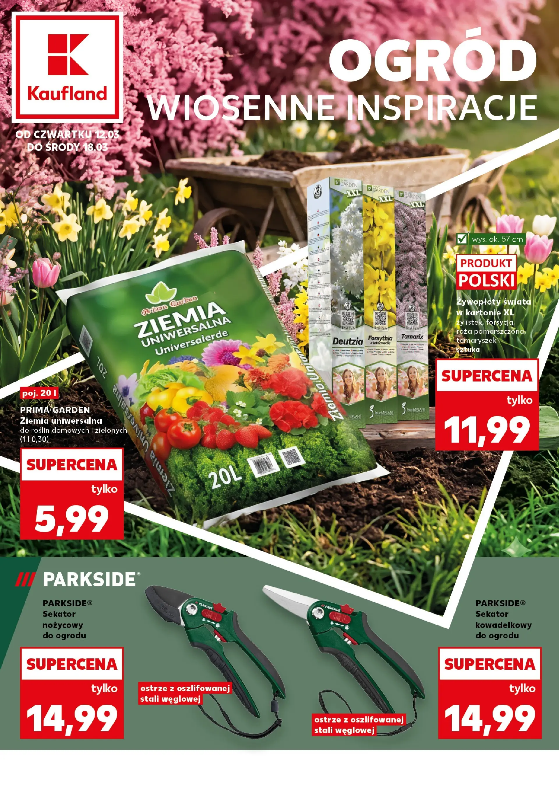 Kaufland - Kaufland Katalog Ogród ważny do 18.03 od 11.03.2026 - od jutra PDF | Strona: 1