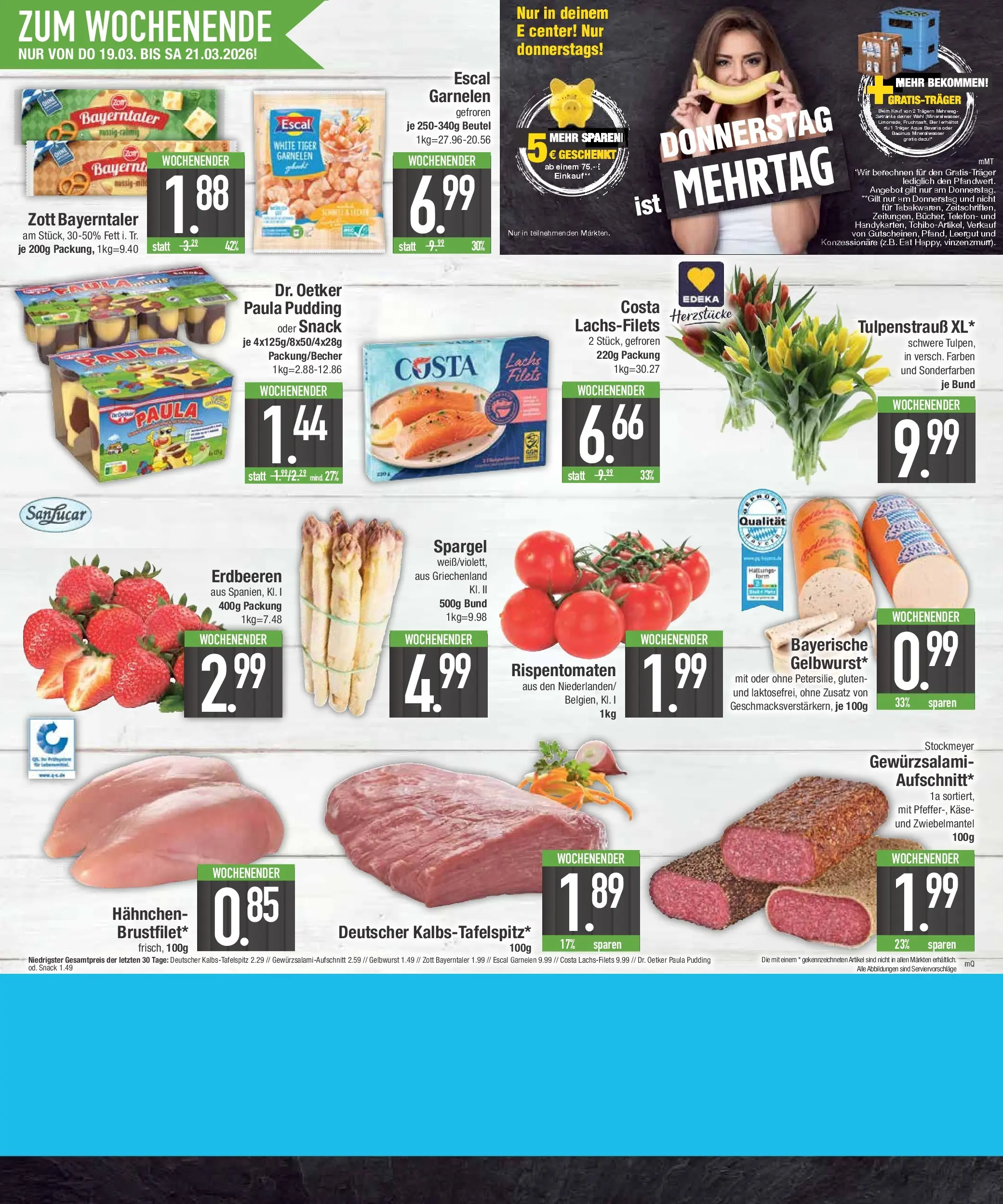 E center prospekt Bayerisch Gmain	 (ab 16.03.2026) » Angebote Online | Seite: 20 | Produkte: Hahnchen, Spargel, Wasser, Telefon