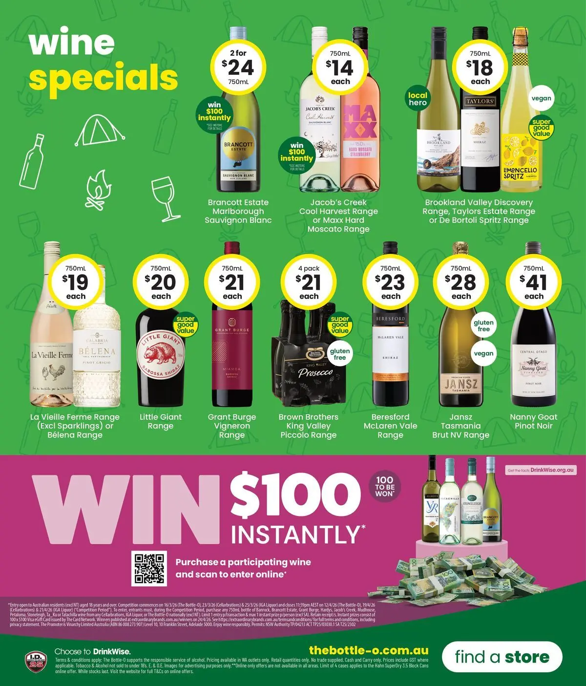 The Bottle-O catalogue Brunswick, Albany  - 16/03/2026 > weekly / monthly specials | Page: 8 | Products: Wine