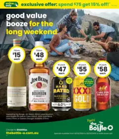 Preview of The Bottle-O - Good Value Booze, For The Long Weekend. 16/03 - valid from 15.03.2026