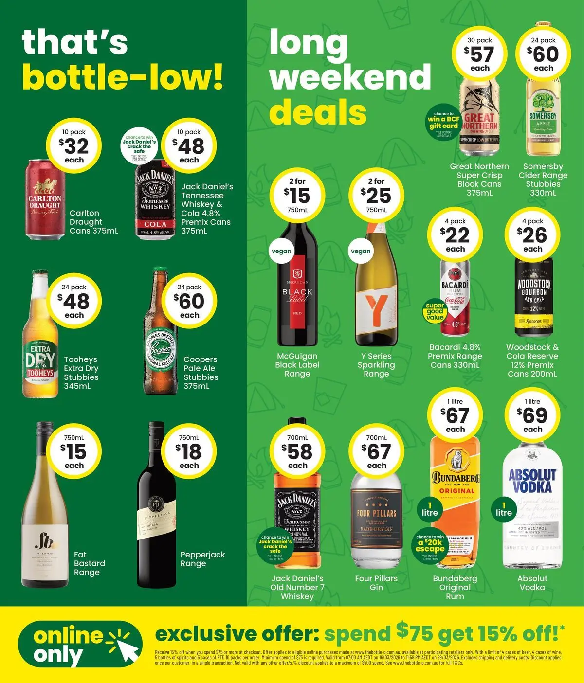 The Bottle-O - Good Value Booze, For The Long Weekend. 16/03 - 15/03/2026 > weekly / monthly specials | Page: 2