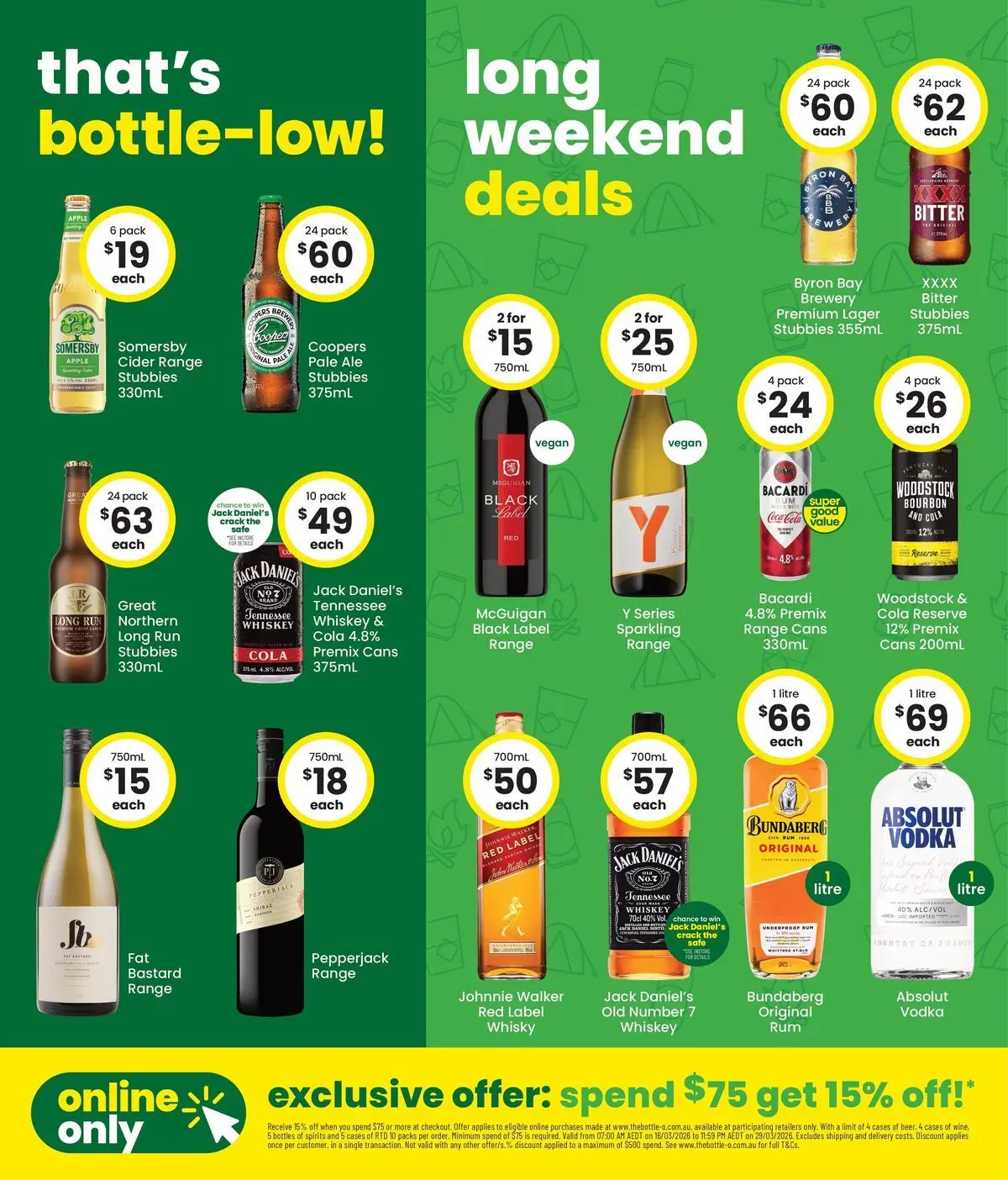 The Bottle-O - Good Value Booze, For The Long Weekend. 16/03 - 15/03/2026 > weekly / monthly specials | Page: 2