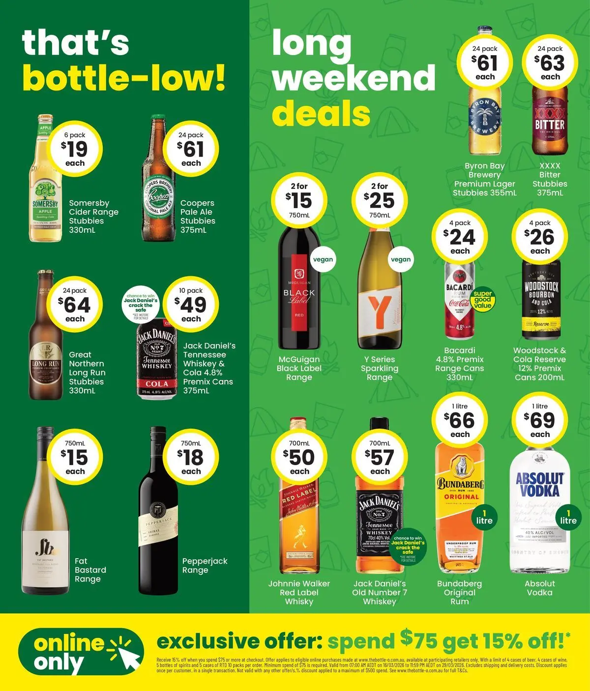 The Bottle-O catalogue Burdell, Rockhampton, North Bundaberg - 16/03/2026 > weekly / monthly specials | Page: 2 | Products: Coca Cola, Whiskey, Rum, Safe