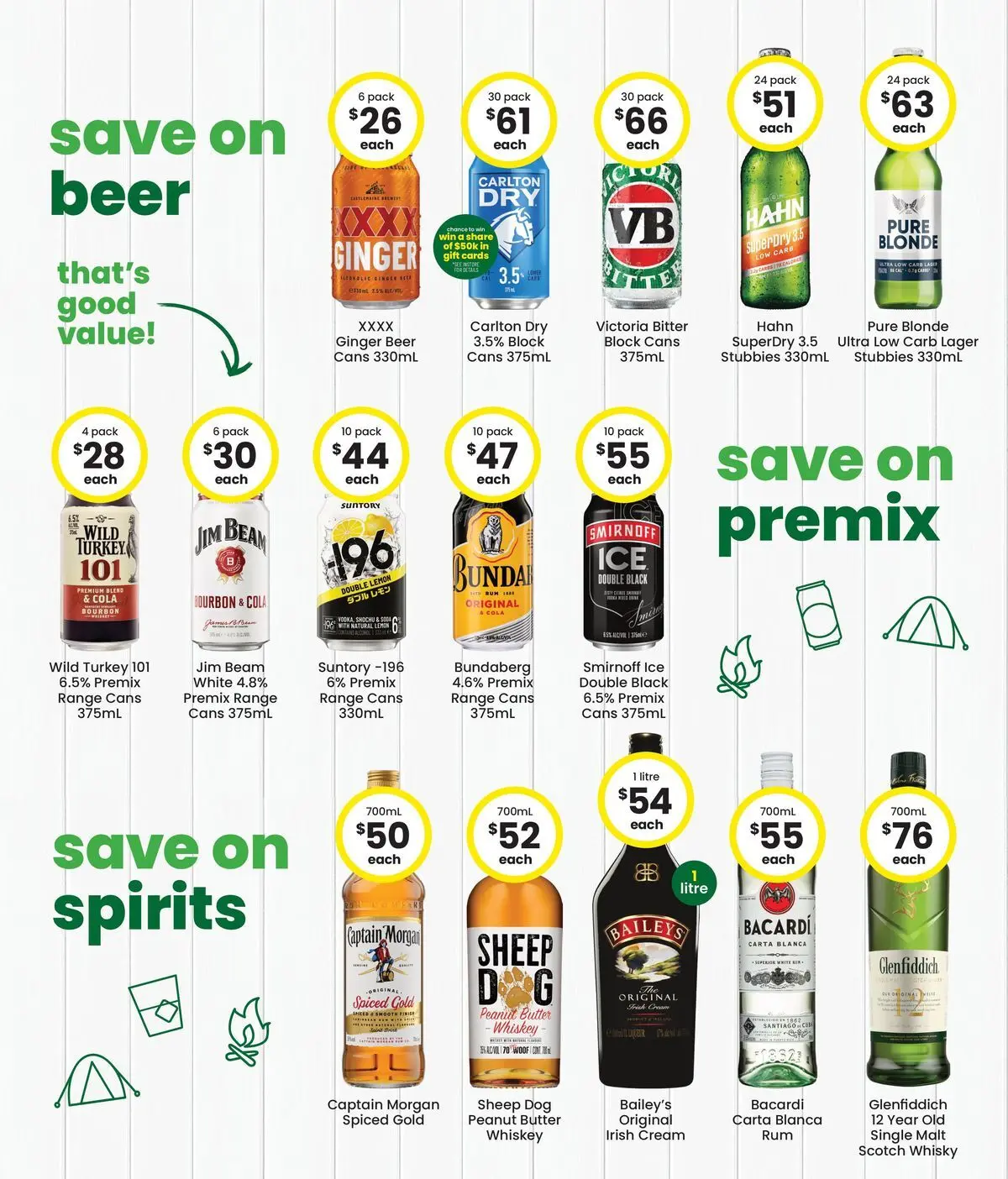 The Bottle-O catalogue Burdell, Rockhampton, North Bundaberg - 16/03/2026 > weekly / monthly specials | Page: 3 | Products: Ginger, Bourbon, Cream, Rum