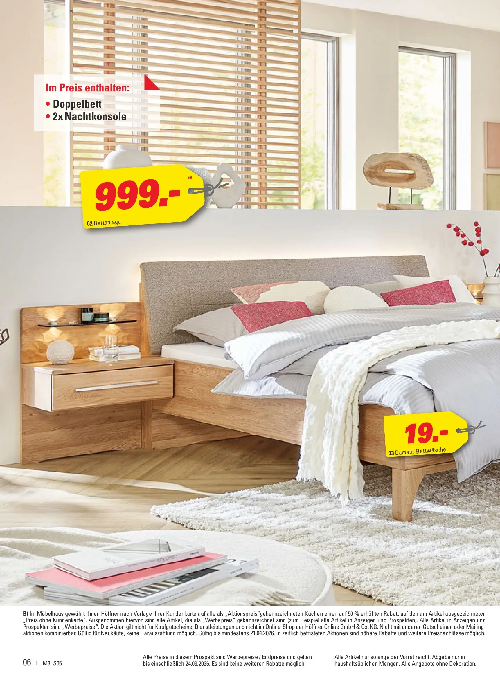 Höffner - Höffner: Möbelangebote (ab 10.03.2026) zum Blättern | Seite: 6 | Produkte: Doppelbett, Kuchen