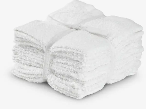 JYSK Prosop de față FLISBY 10 buc/pac alb