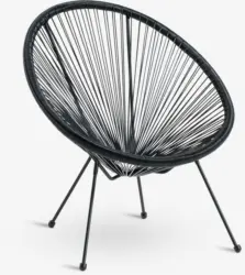 JYSK Scaun terasă UBBERUP negru