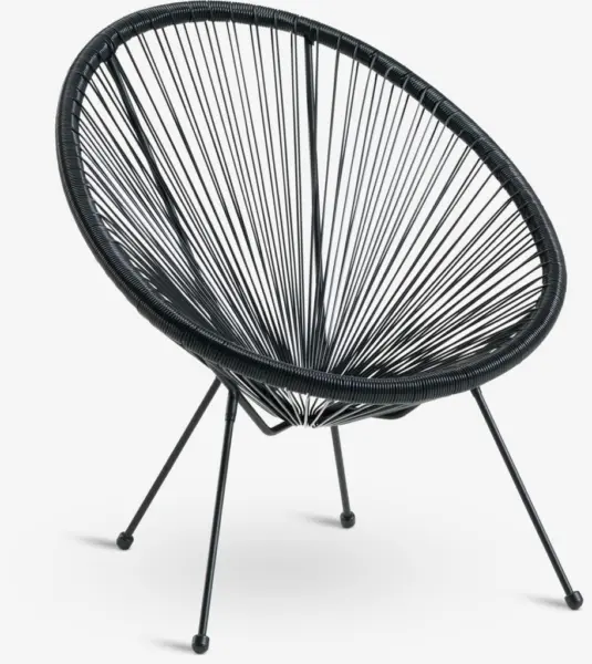 JYSK Scaun terasă UBBERUP negru