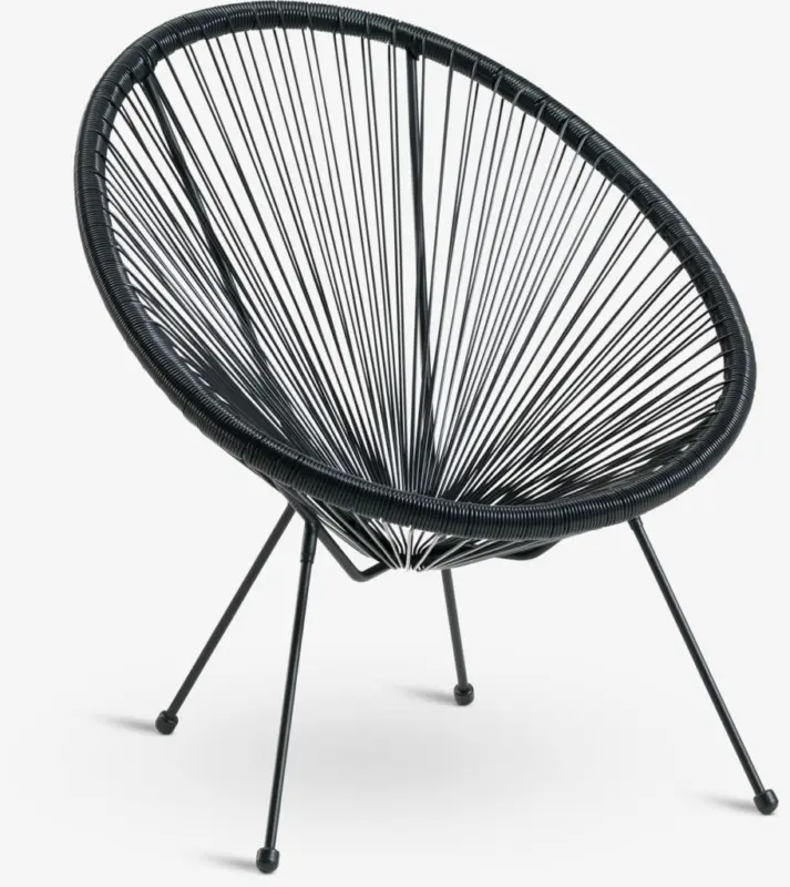 JYSK Scaun terasă UBBERUP negru